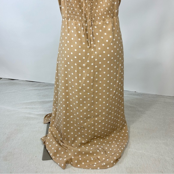 NEW Francesca’s Mi Ami Maxi Spaghetti Strap Side Slit Polka Dot Dress Size XL - Picture 3 of 12